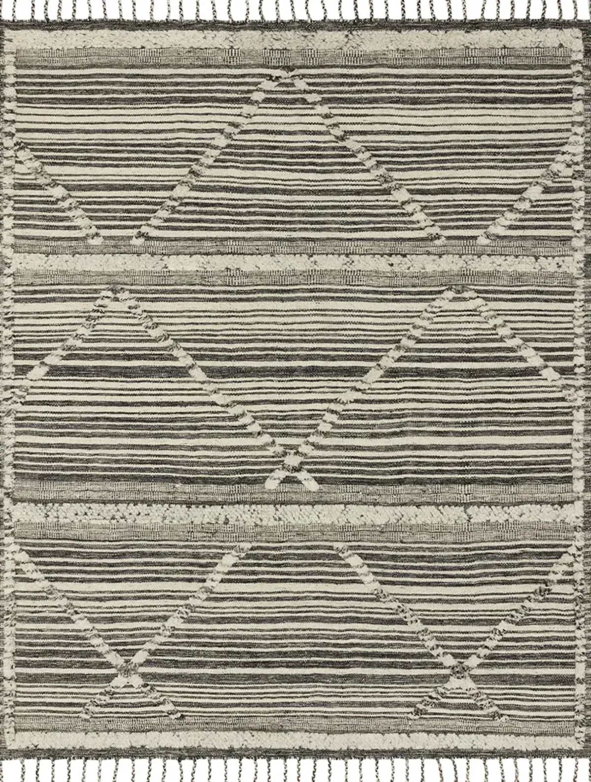 Iman IMA01 Ivory/Charcoal 9'6" x 13'6" Rug