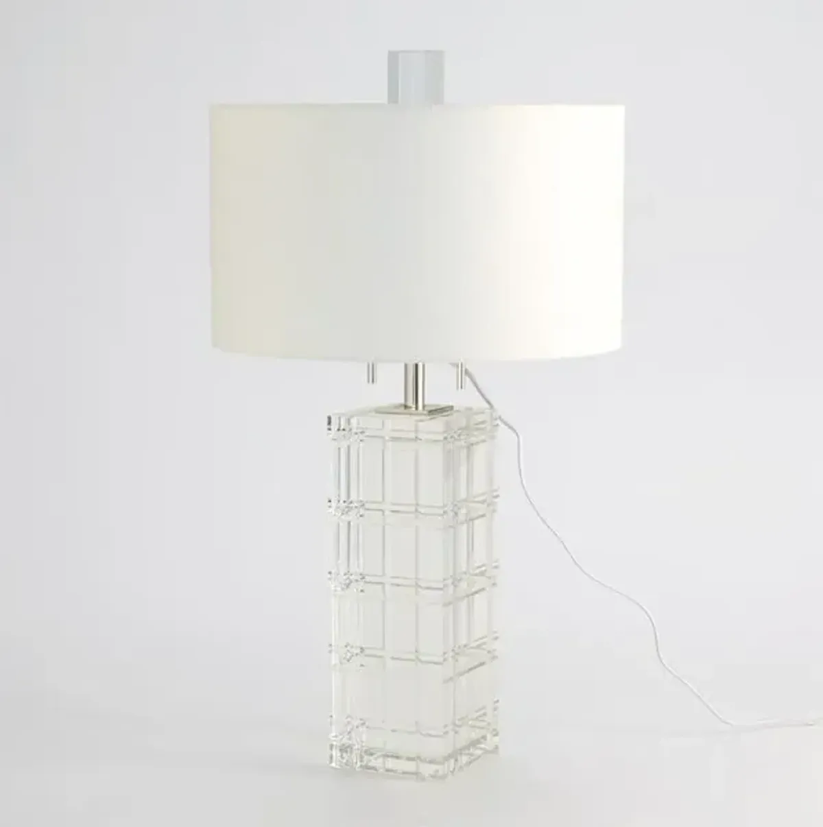 Crystal Plaid Lamp