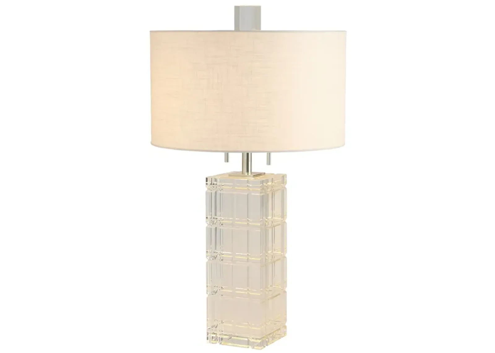 Crystal Plaid Lamp