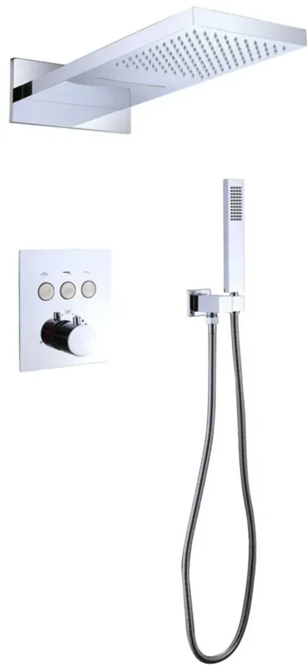 Dual Shower Heads and Handheld with Valve