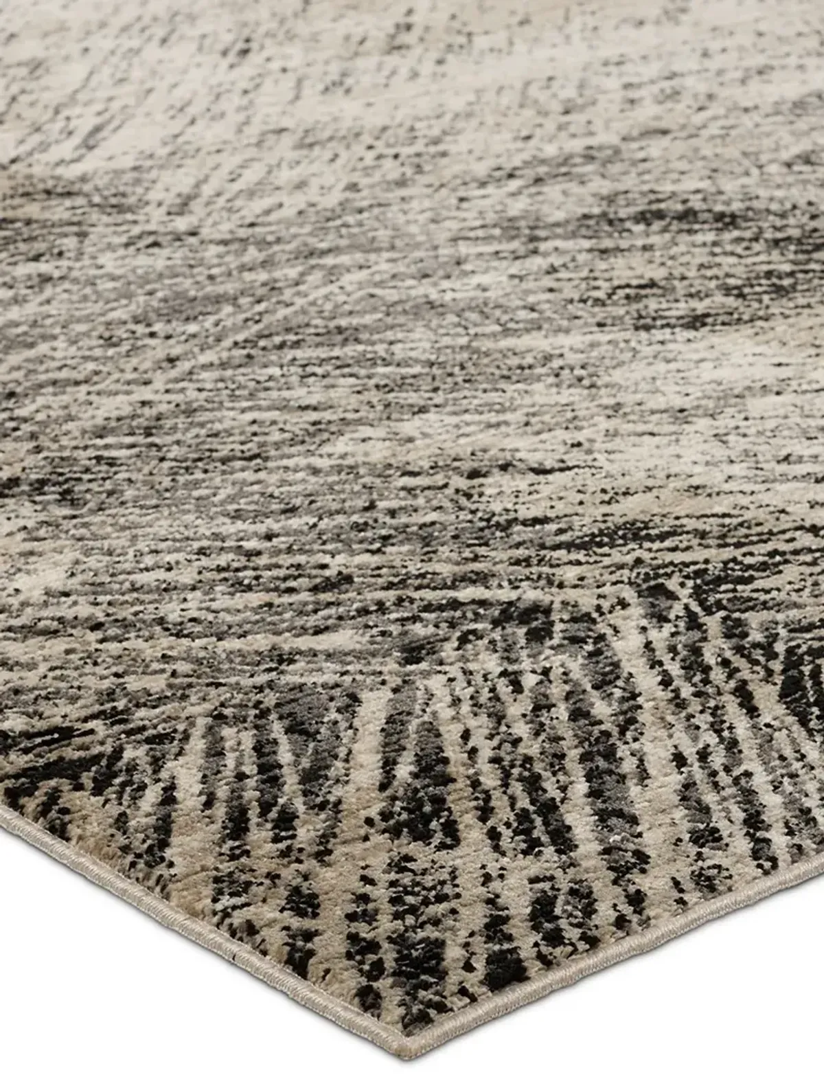 Graphite Dairon Black 5'3" x 8' Rug