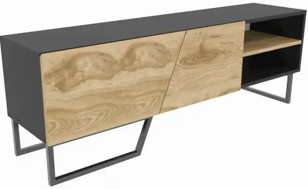 Decorotika Denasse Tv Stand Black Ud Black