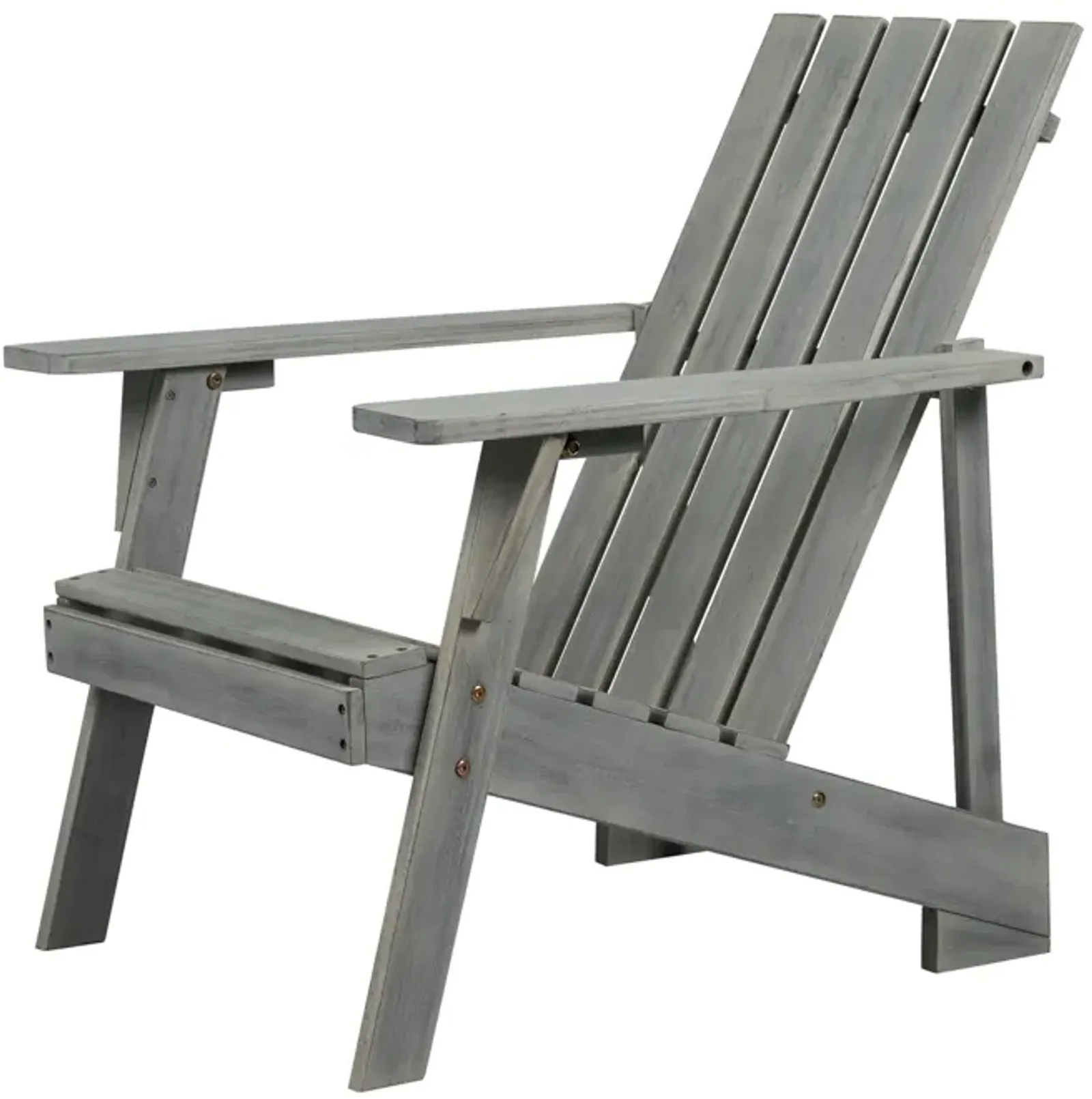 Irving Outdoor Patio Modern Acacia Wood Adirondack Chair