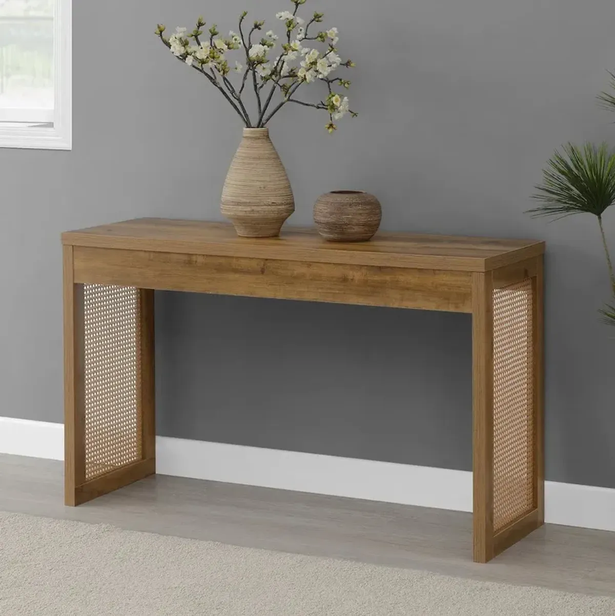 Convenience Concepts Northfield Weave Hall Console Table/Desk