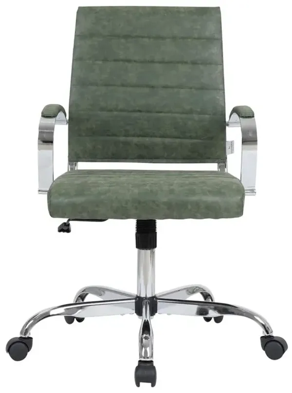 LeisureMod Benmar Leather Office Chair