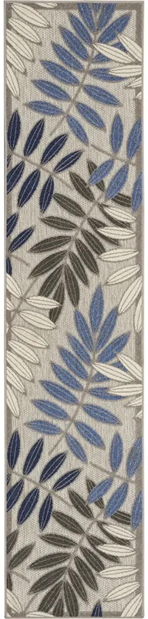 Aloha ALH18 Gray/Blue 2'3" x 8' Rug