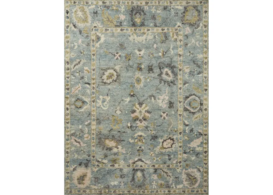 Clement CLM04 Aqua/Multi 7'9" x 9'9" Rug