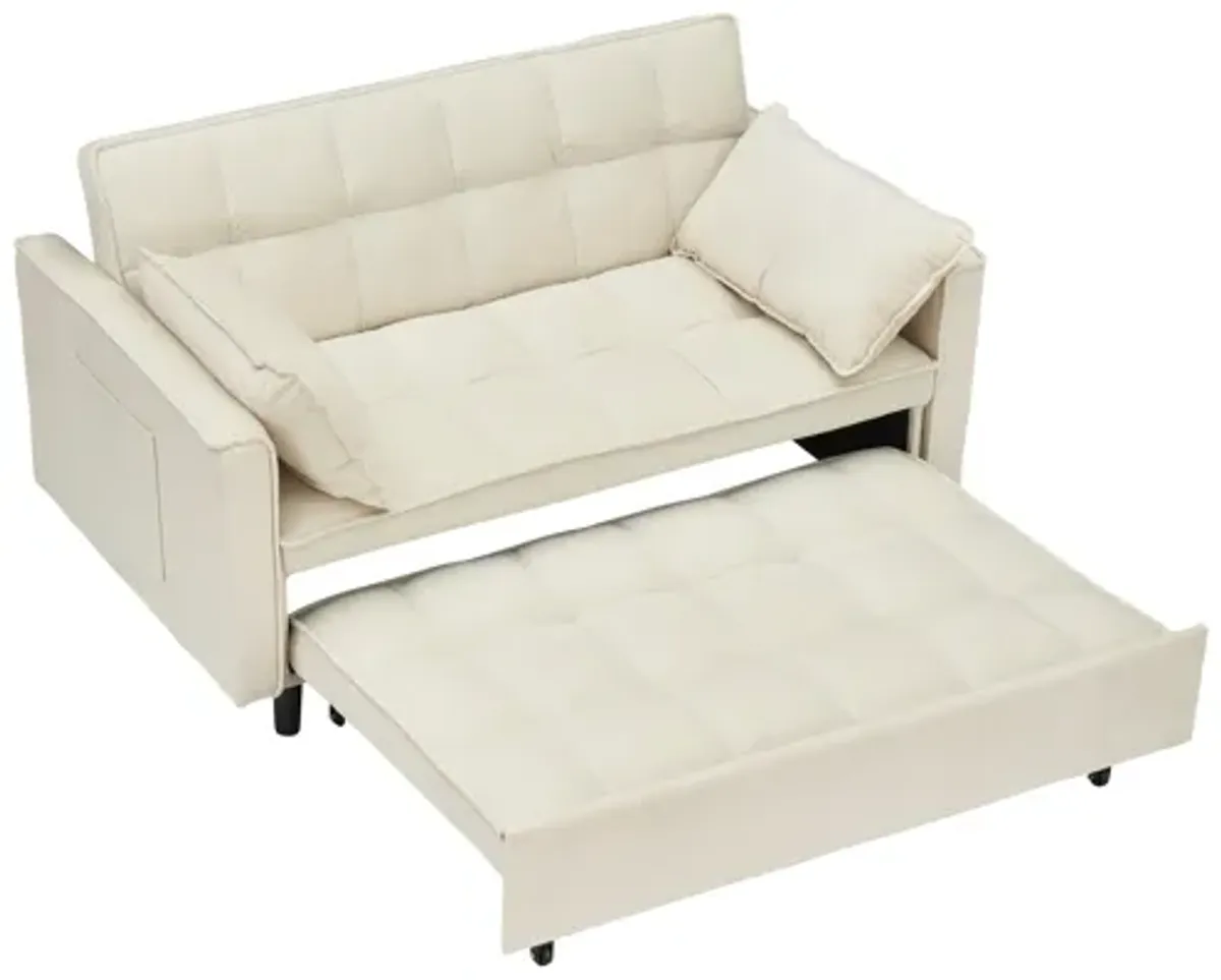 Merax Velvet Loveseat Futon Sofa Couch