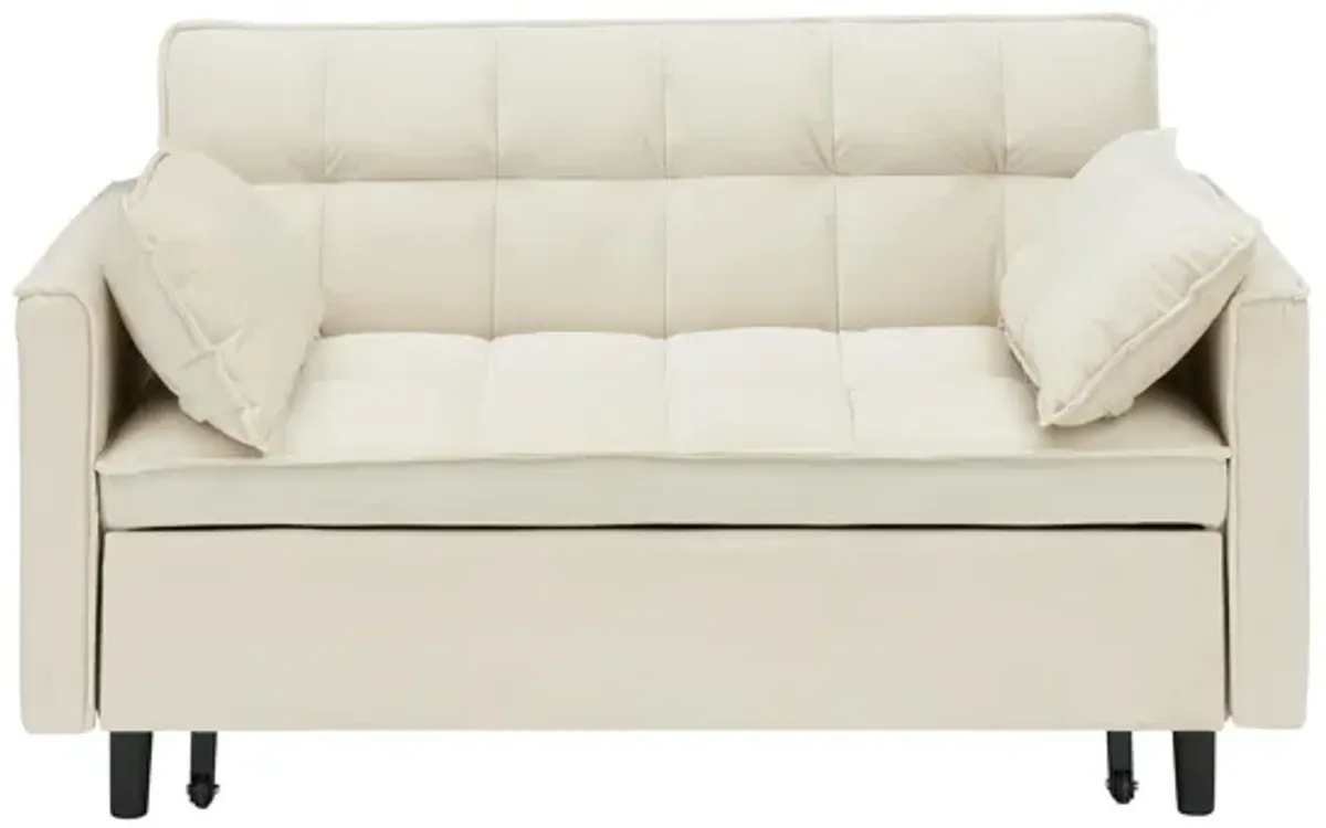 Merax Velvet Loveseat Futon Sofa Couch