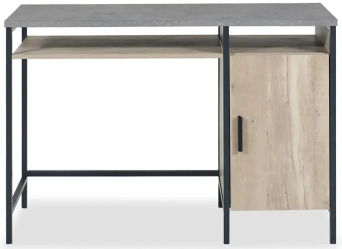 Market Commons Single Pedestal Desk