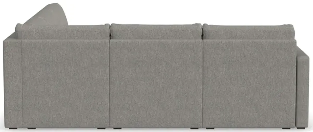Flex Pebble 5-Seat Sectional with Standard Arm