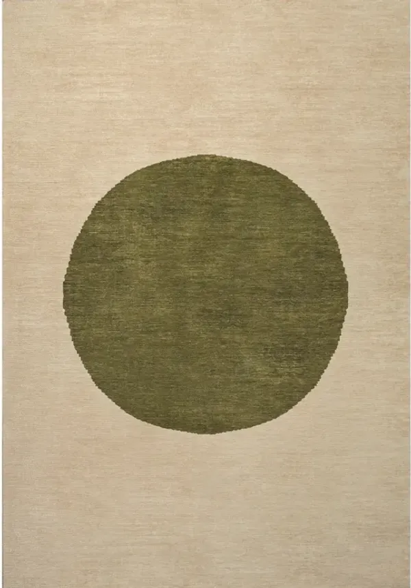 Cirkel Minimalist Geometric Dot Machine Washable Area Rug