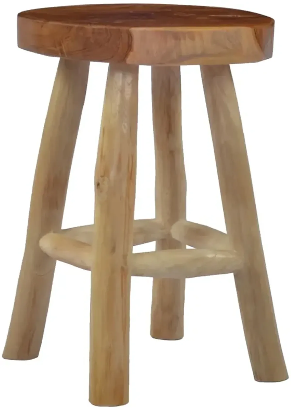 vidaXL Stool Brown Teak Wood