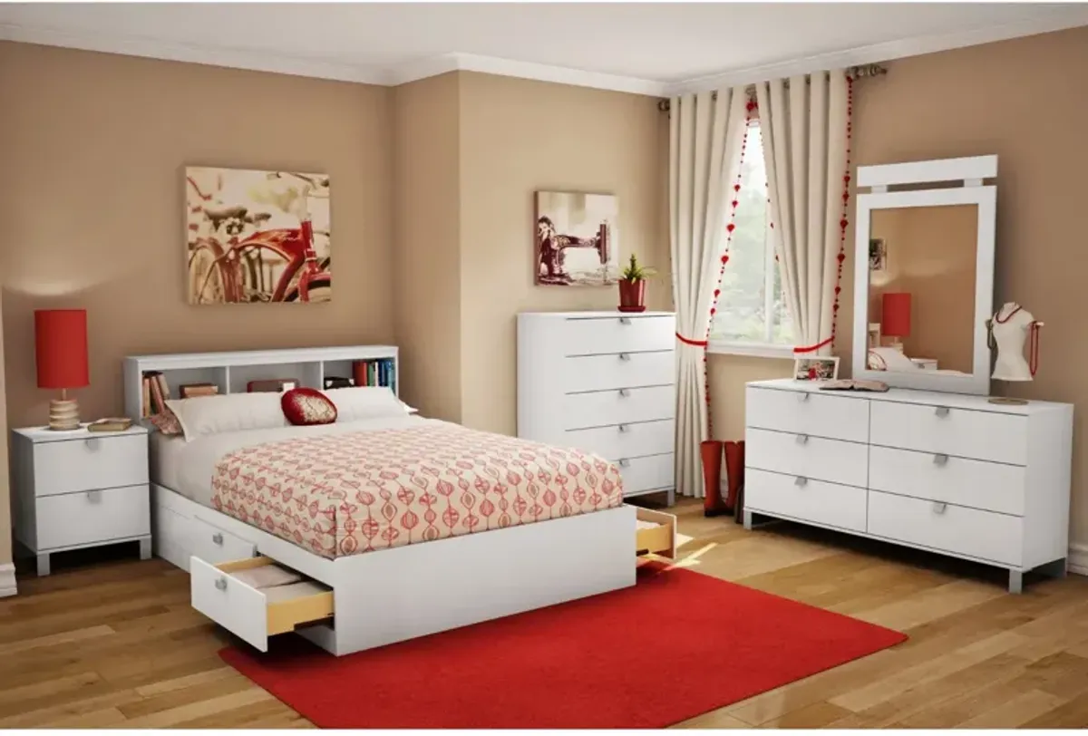 Hivvago Full size Modern Platform Bed with 4 Storage Drawers