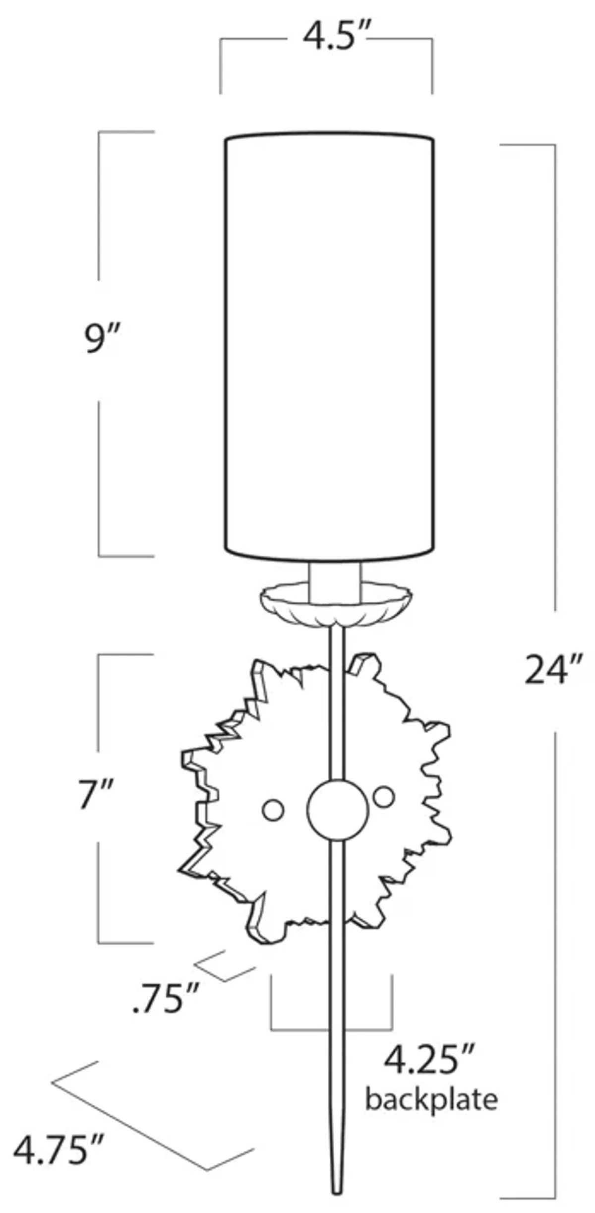 Louis Sconce Single