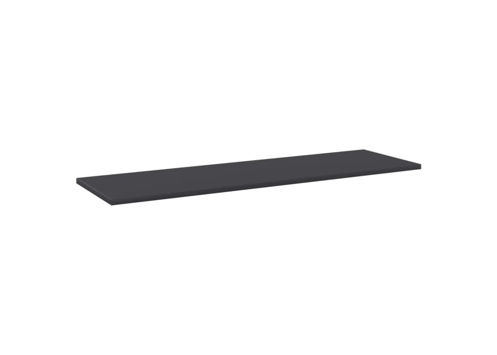 vidaXL Bookshelf Boards 4 pcs Gray 39.4"x11.8"x0.6" Chipboard