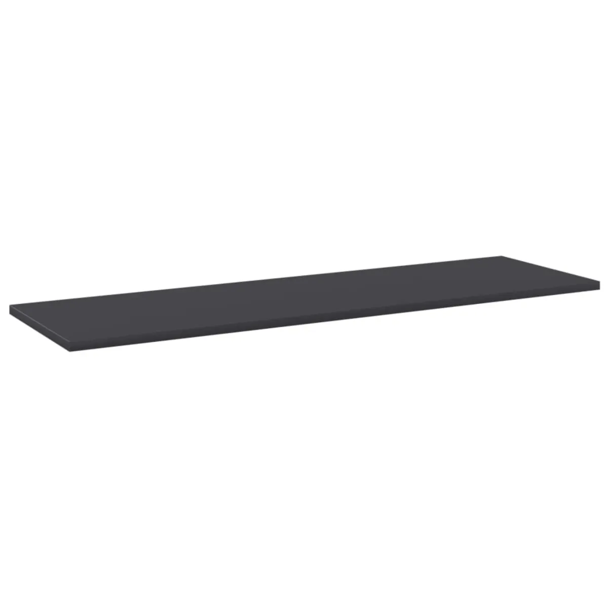 vidaXL Bookshelf Boards 4 pcs Gray 39.4"x11.8"x0.6" Chipboard