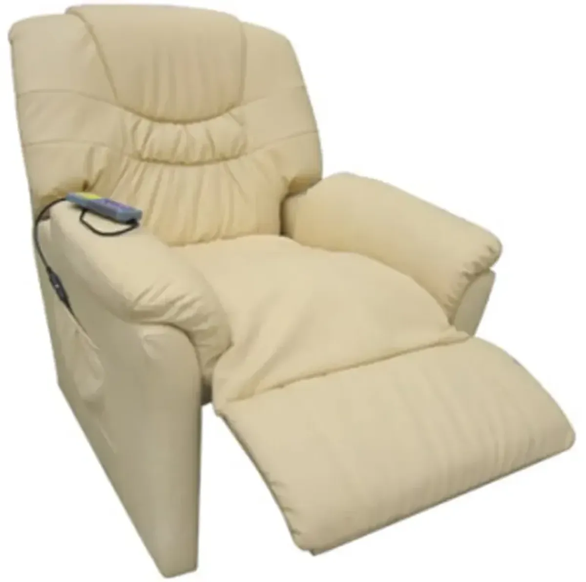 vidaXL Massage Chair Cream Faux Leather