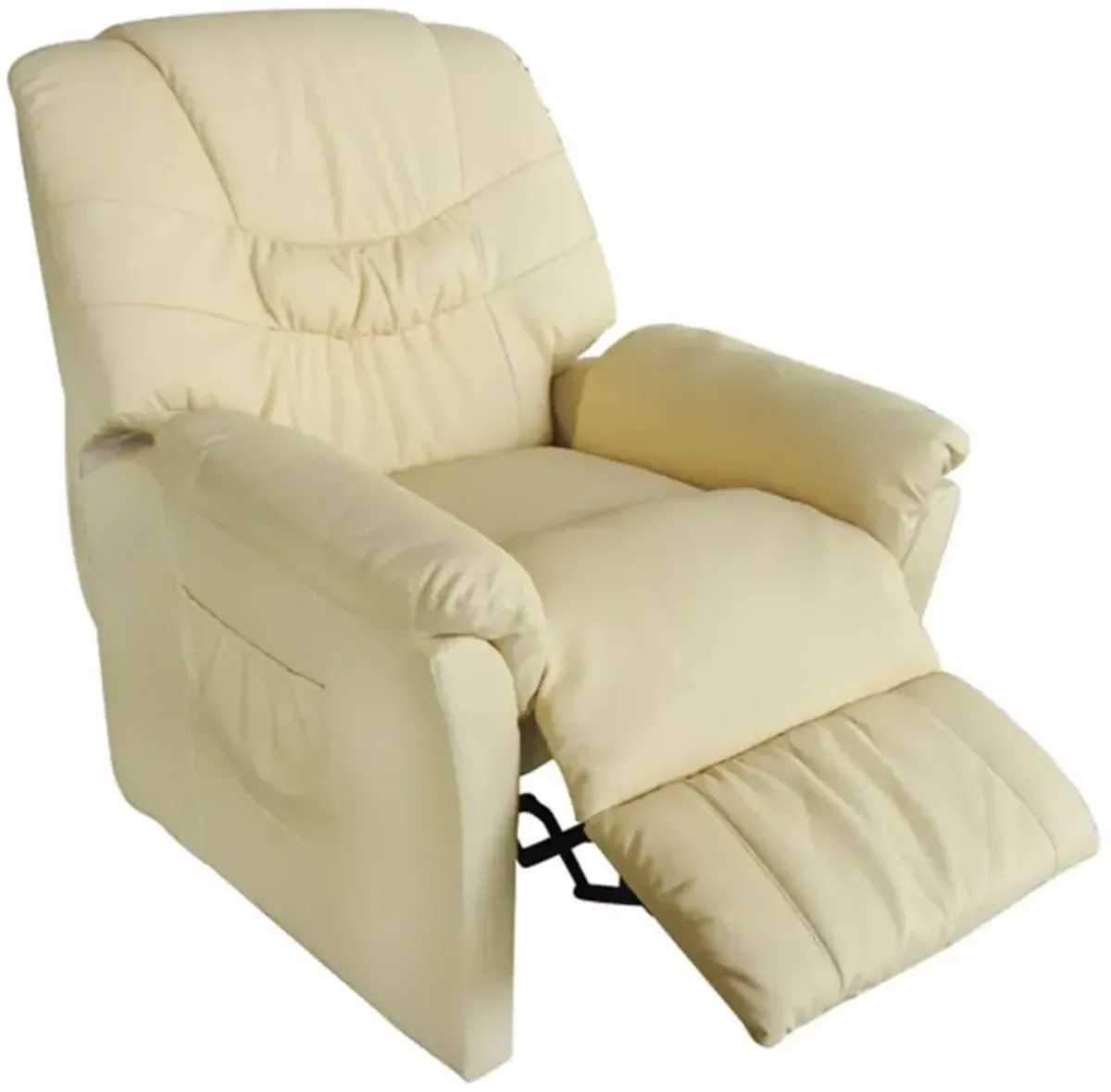 vidaXL Massage Chair Cream Faux Leather