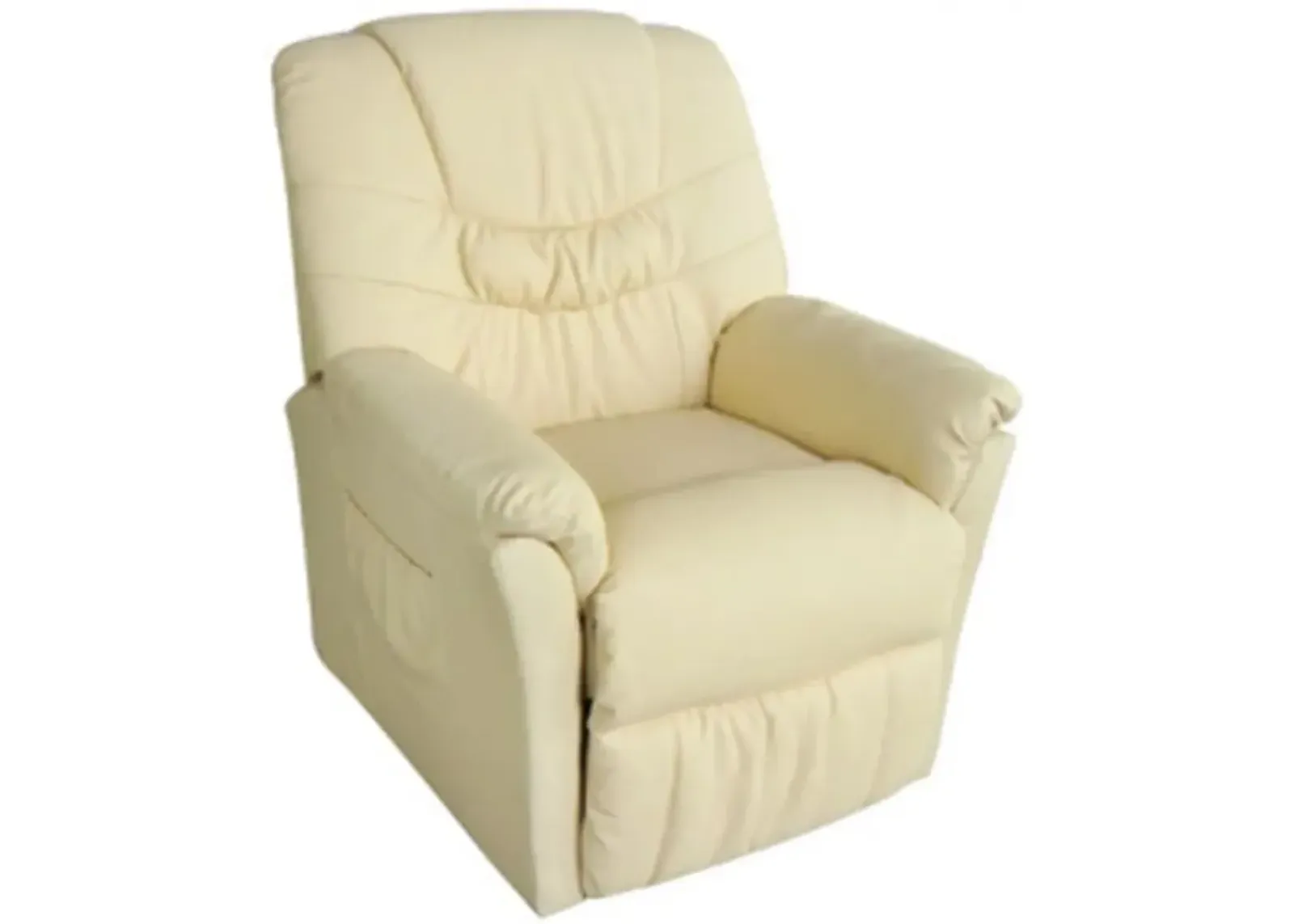 vidaXL Massage Chair Cream Faux Leather