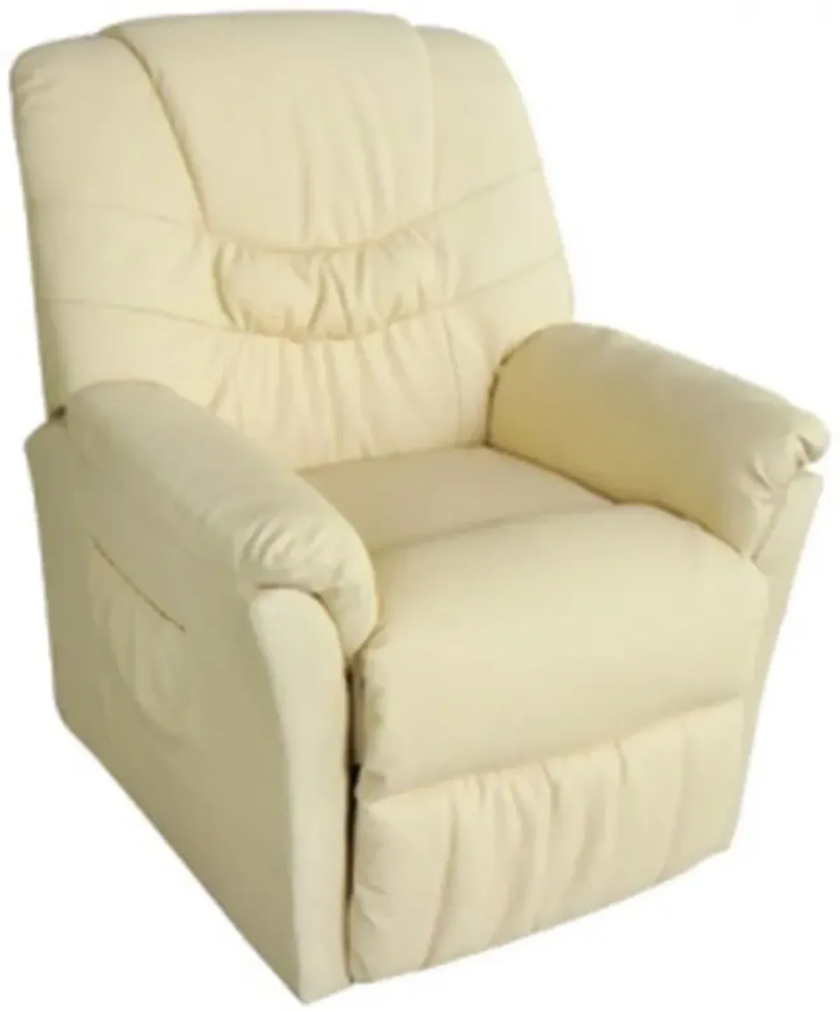 vidaXL Massage Chair Cream Faux Leather