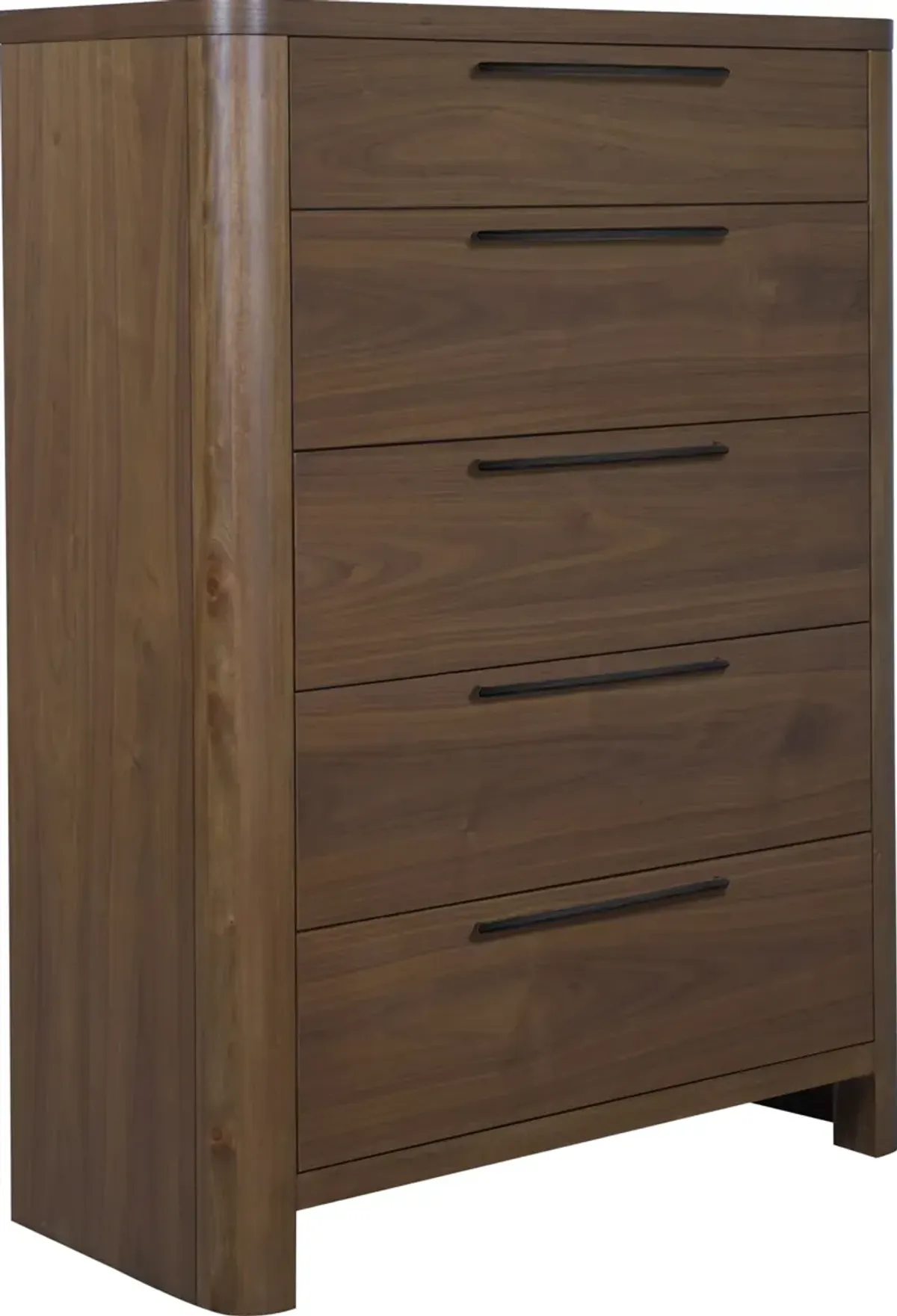 Totes Five Drawer Chest in English Walnut