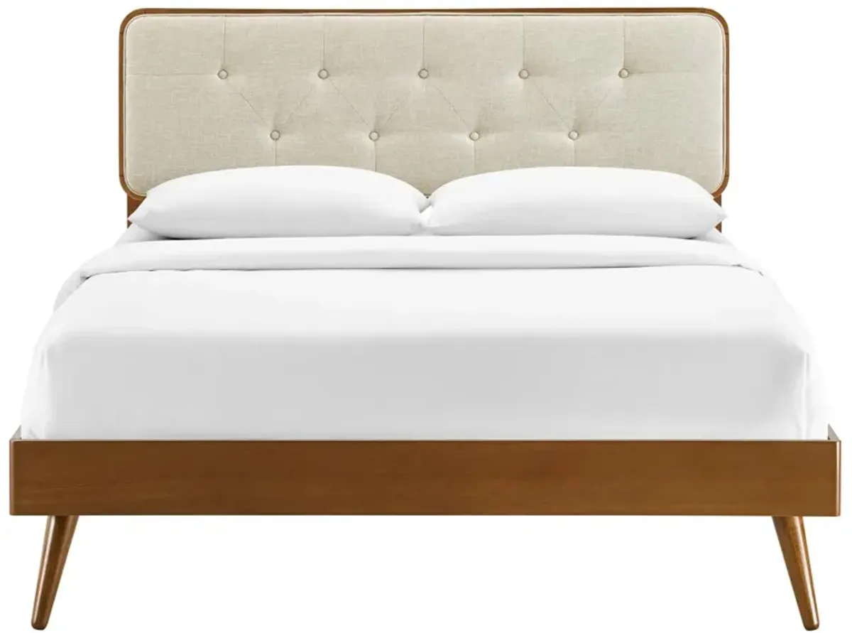 Modway - Bridgette Twin Wood Platform Bed with Splayed Legs