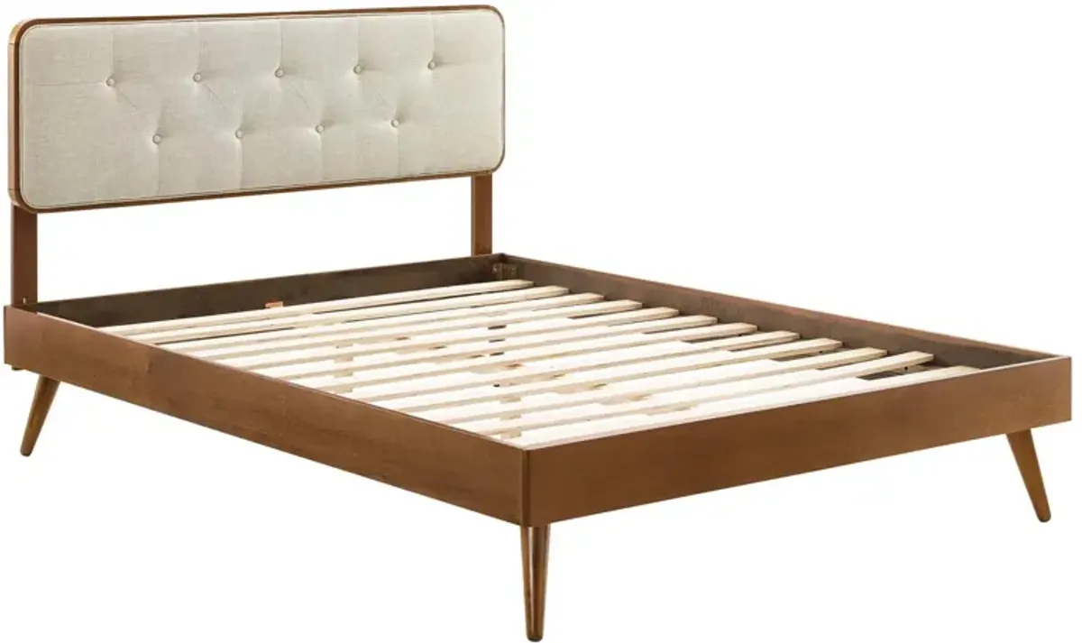 Modway - Bridgette Twin Wood Platform Bed with Splayed Legs