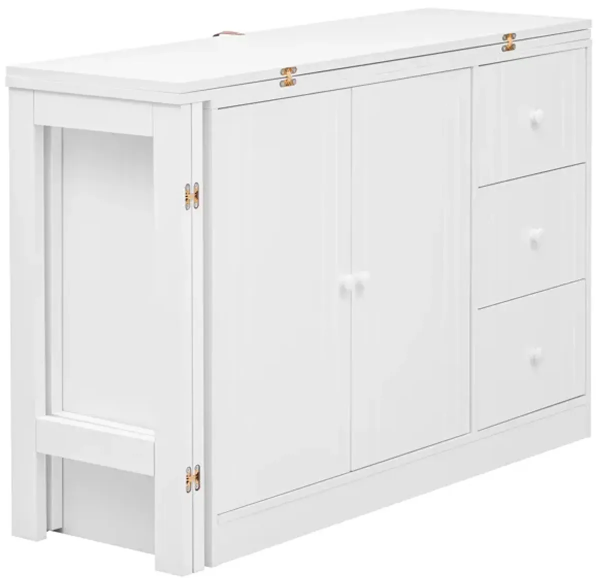 Merax Sideboard Cabinet with Adjustable Pull-Out Top