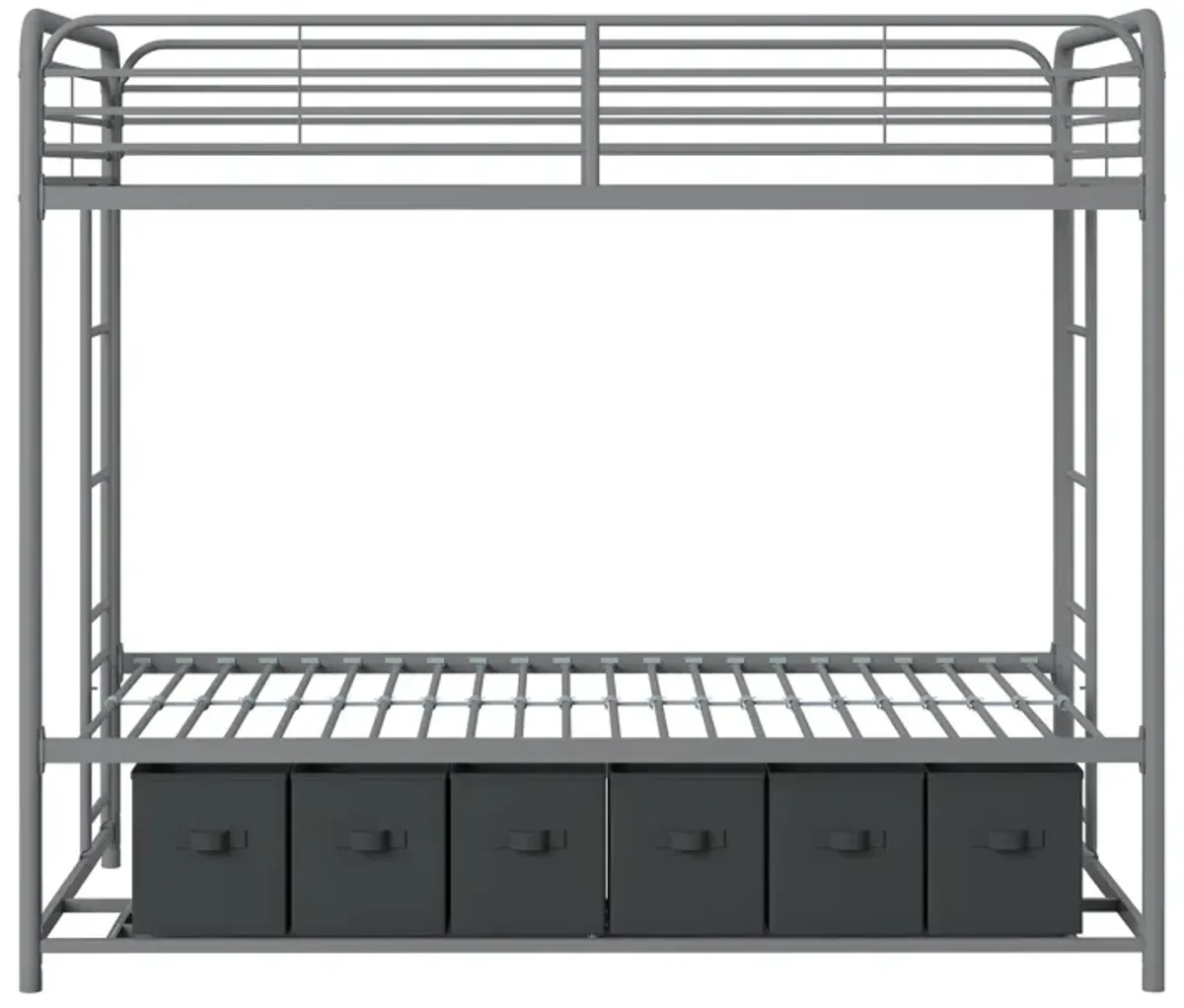 Bethia Twin/Twin Bunk Bed with Storage Bins