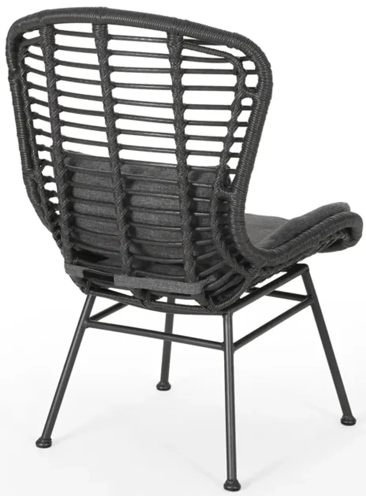 Merax 2 Pieces Outdoor Rattan Patio Chairs Set