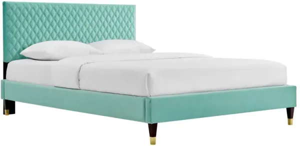 Modway - Garcelle Performance Velvet Queen Platform Bed