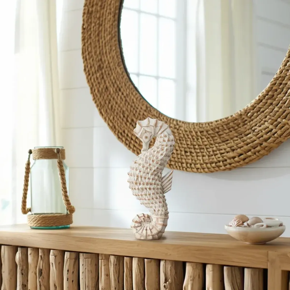 Coastal Wicker Seahorse