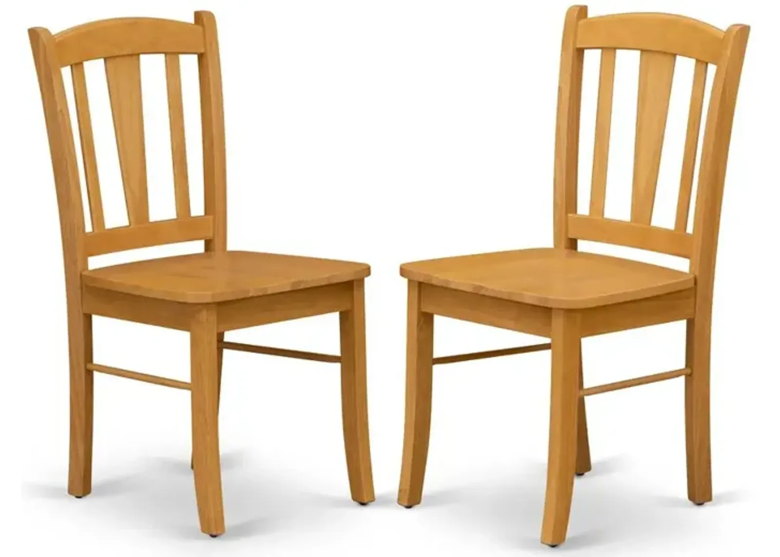 East West Furniture Dublin  Dining  room  Chair  with  Wood  Seat,  Set  of  2