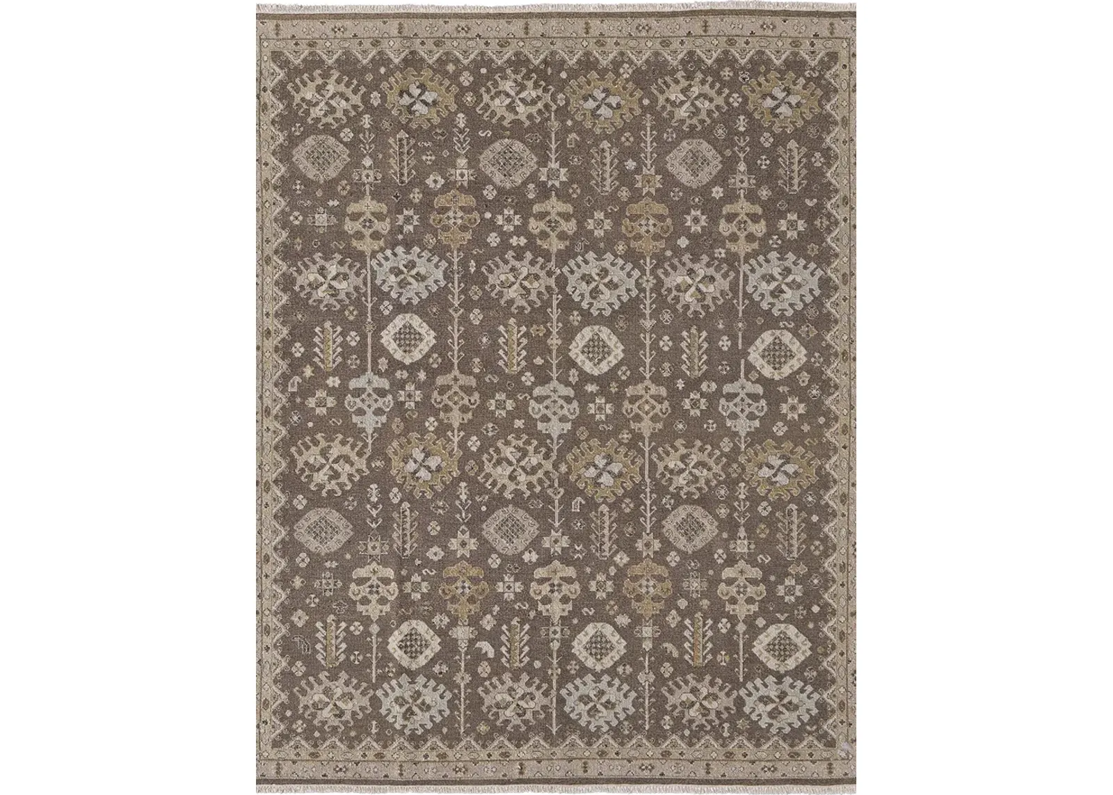 Corbitt 0610F 5'6" x 8'6" Brown/Ivory Rug