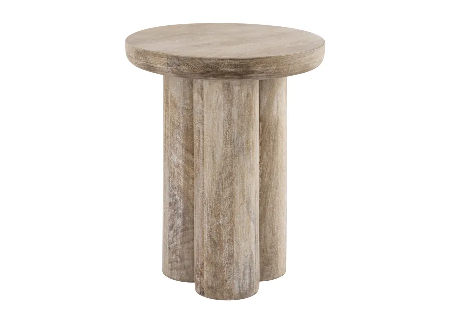 Morris Cerused Accent Table - Tall