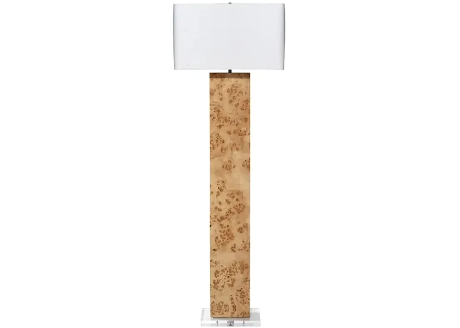 Parallel Burl Floor Lamp