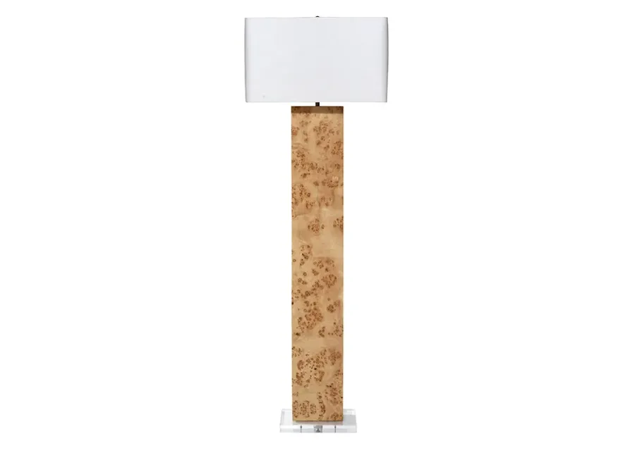 Parallel Burl Floor Lamp