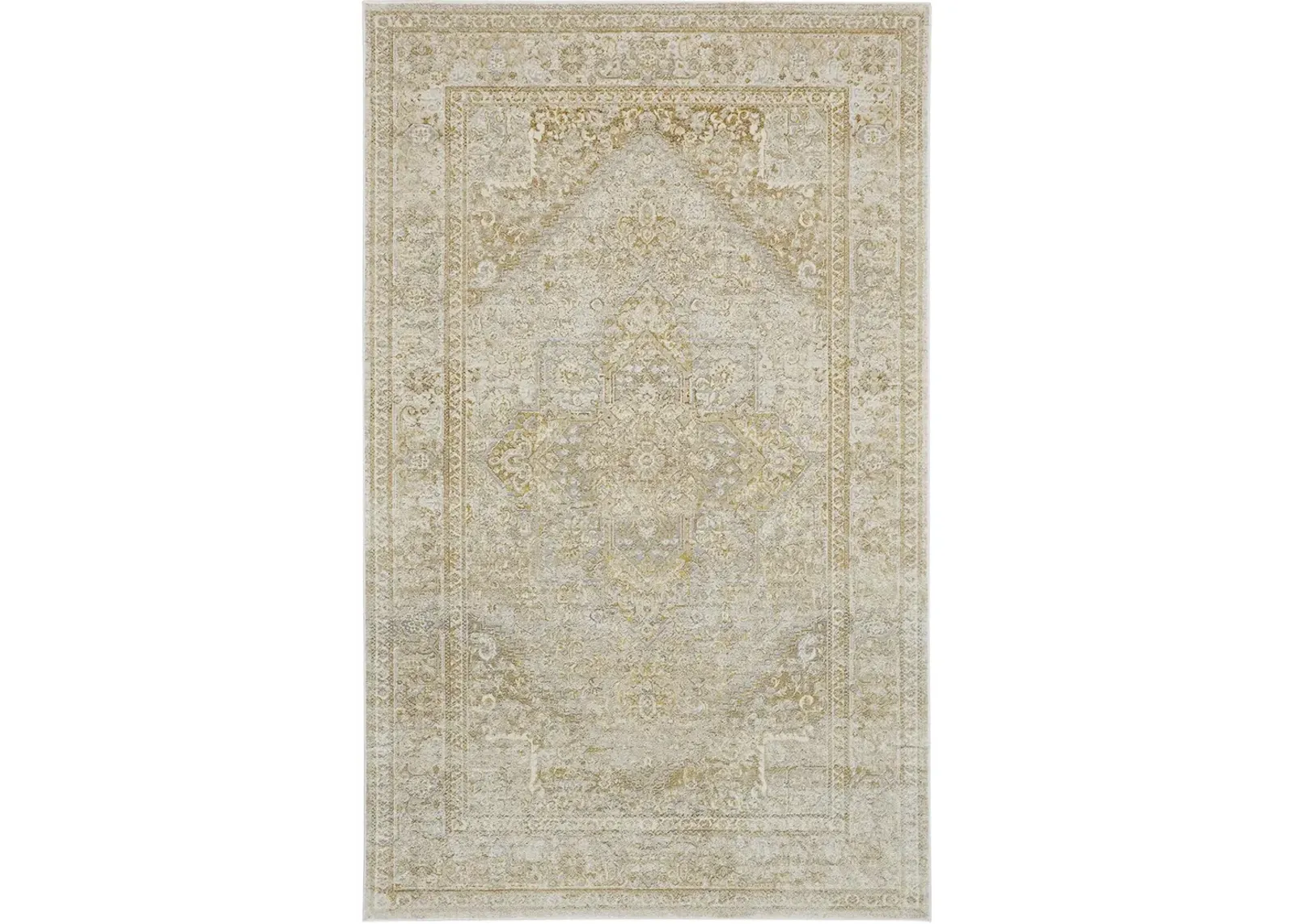 Aura 3734F Ivory/Gold 5' x 8' Rug