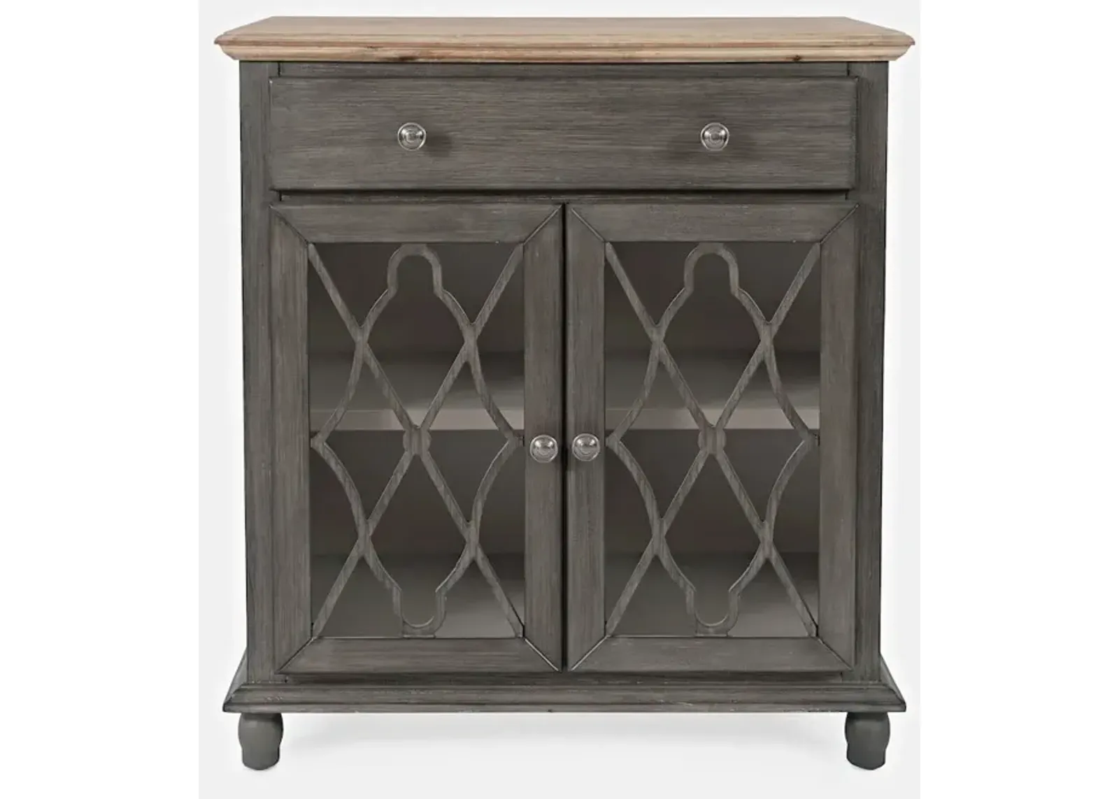 Jofran Aurora Hills Country Wire-Brushed 2 Door Accent Chest