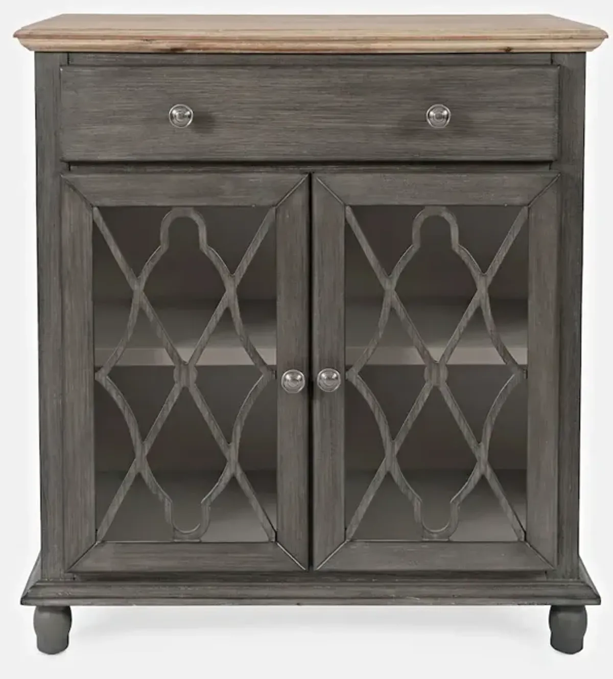 Jofran Aurora Hills Country Wire-Brushed 2 Door Accent Chest