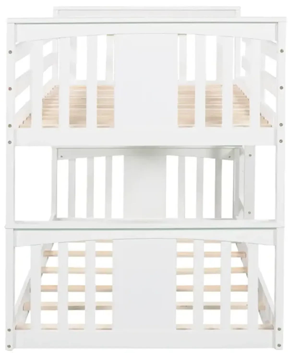 Twin Over Twin Bunk Bed With Ladder