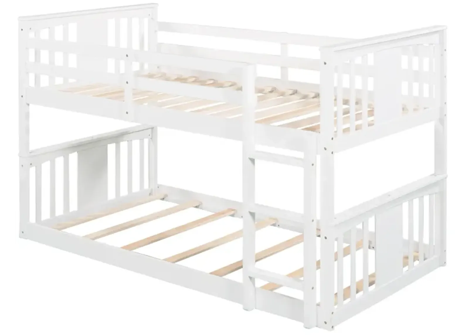 Twin Over Twin Bunk Bed With Ladder