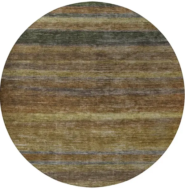 Kochi KC5 Brown 8' Round Rug