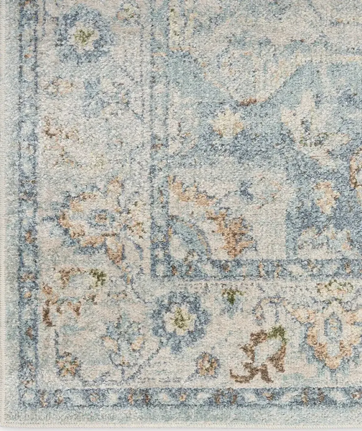 Astra Machine Washable ASW12 Light Blue 2'2" x 8' Rug