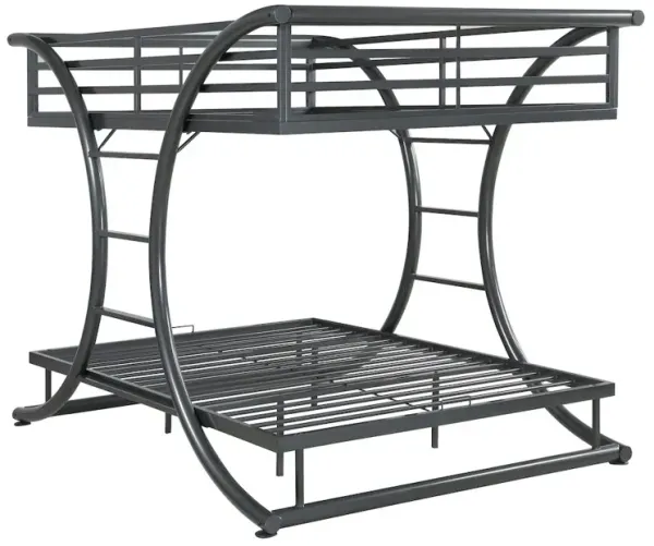 Coaster Co. of America Stephan Metal Full Over Full Bunk Bed Gunmetal