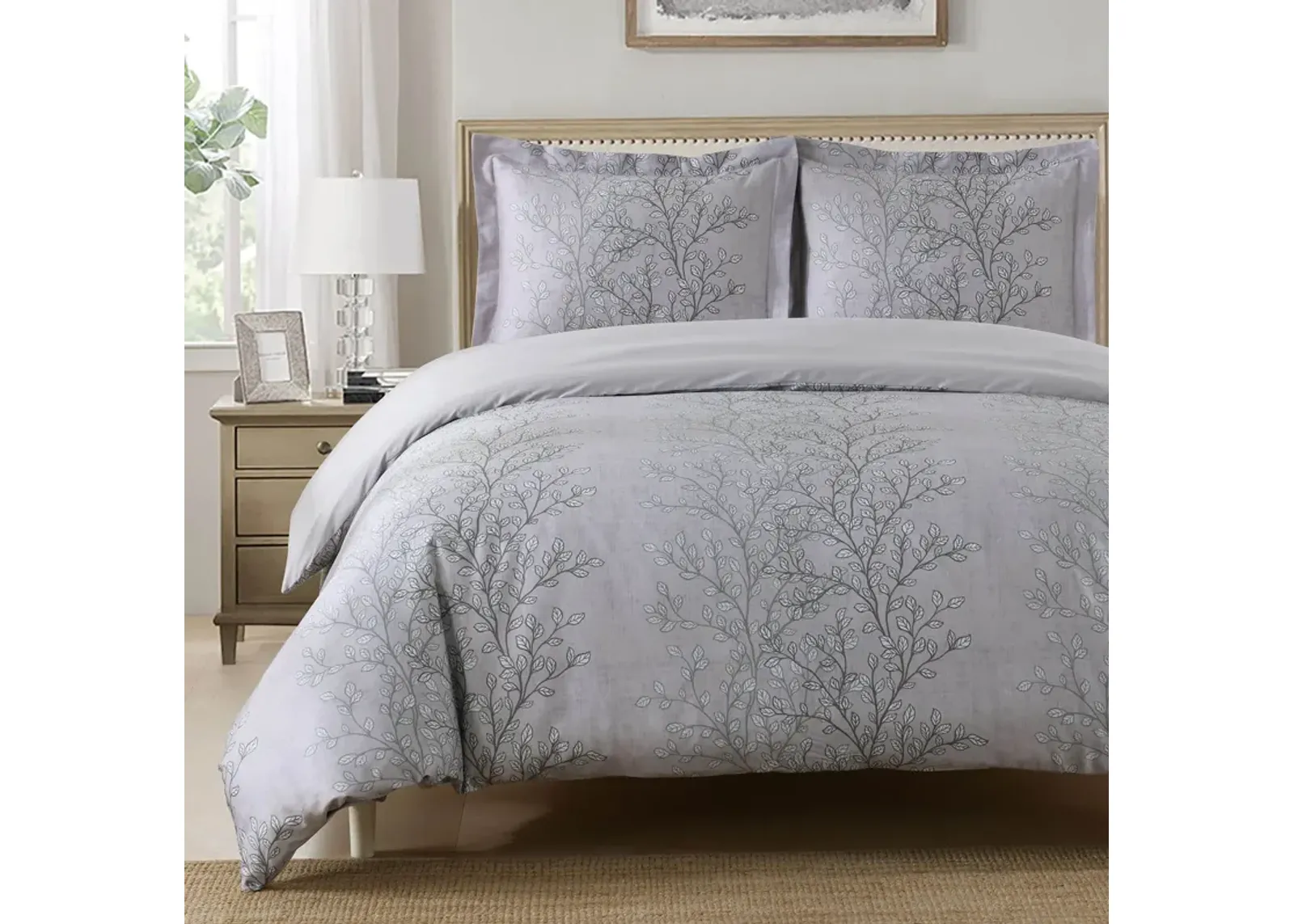 Egyptian Linens - Arboreal 100% Cotton Duvet Cover Set