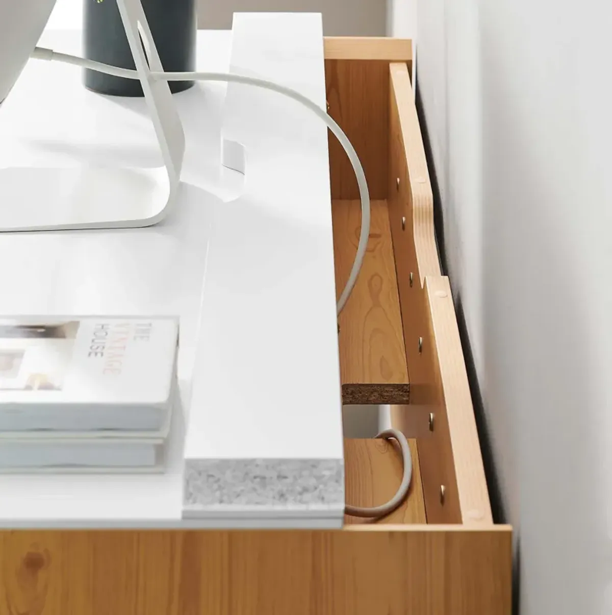 Kinetic 49" Wall-Mount Office Desk