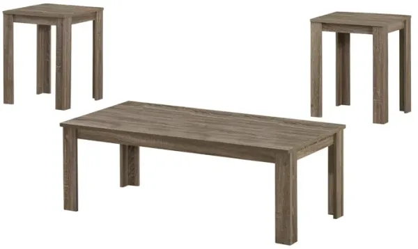 Set of Three Nesting Coffee Tables with Wooden Tops and Metal Frames for Living Room
