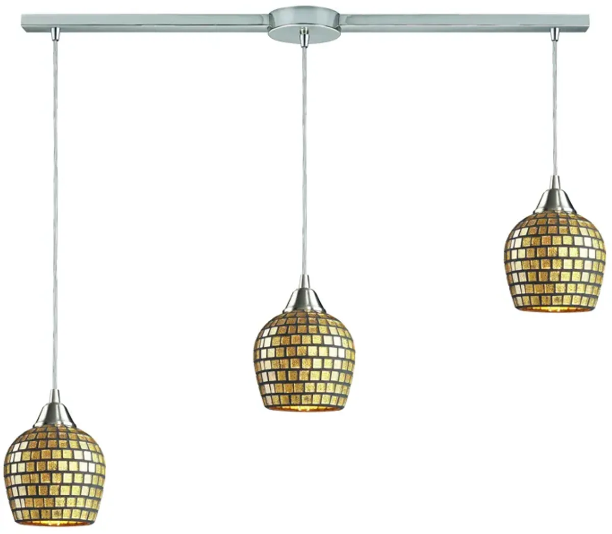 Fusion 36" Wide Configurable Multi Pendant - Gold